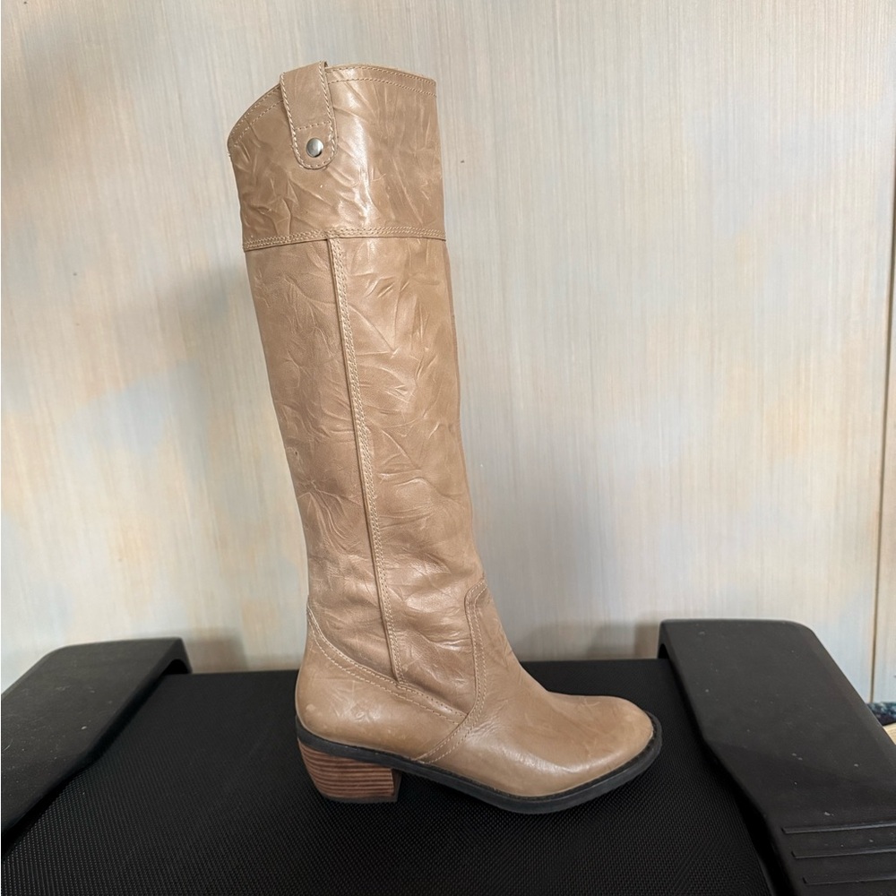 GB Mink Taupe Leather Boots